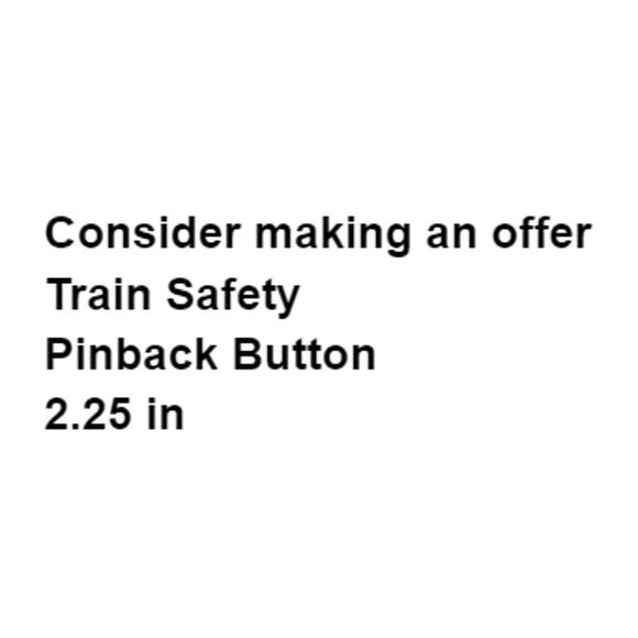 Train Safety Pinback Orange Operator Handling Lapel Pin Button Vintage Railfan - Picture 2 of 5